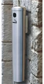 SMOKERS POST WALL MOUNT 24" THICK GAUGE WITH SATIN ALUMINUM FINISH